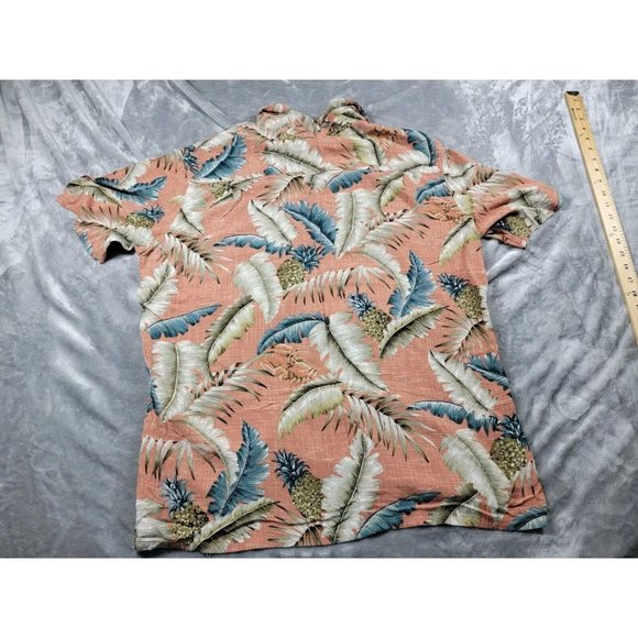 Campia Men's Tropical Hawaiian, Pineapple, Button Up Down Shirt XL 100% Rayon - Picture 6 of 6